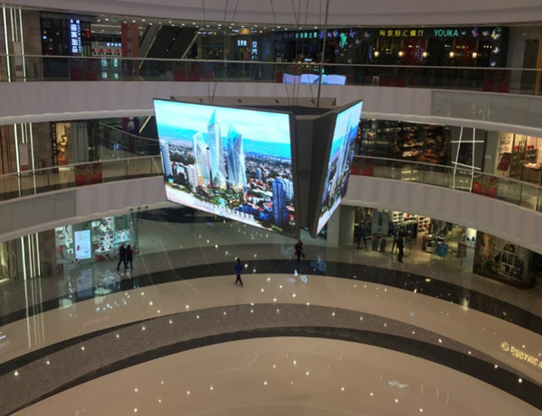 達(dá)廣場(chǎng)室內(nèi)LED廣告