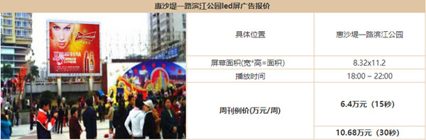 惠州戶外樓宇LED大屏廣告報價 惠州戶外樓宇LED大屏廣告報價