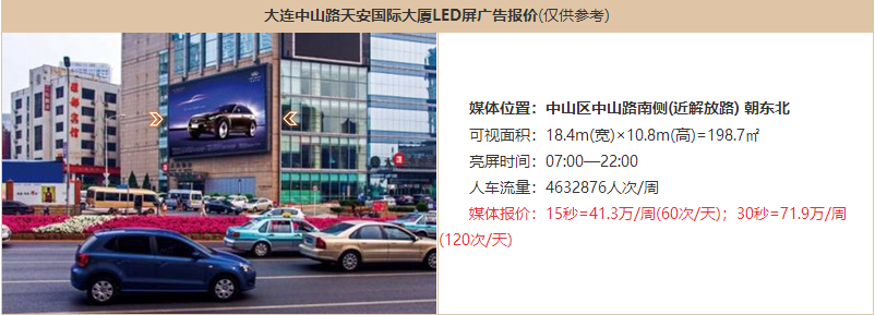 大連戶(hù)外LED廣告