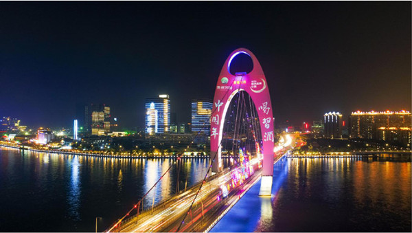 廣州地標(biāo)獵德大橋投影廣告價格和媒體優(yōu)勢