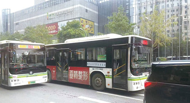 長(zhǎng)沙公交車(chē)廣告展示