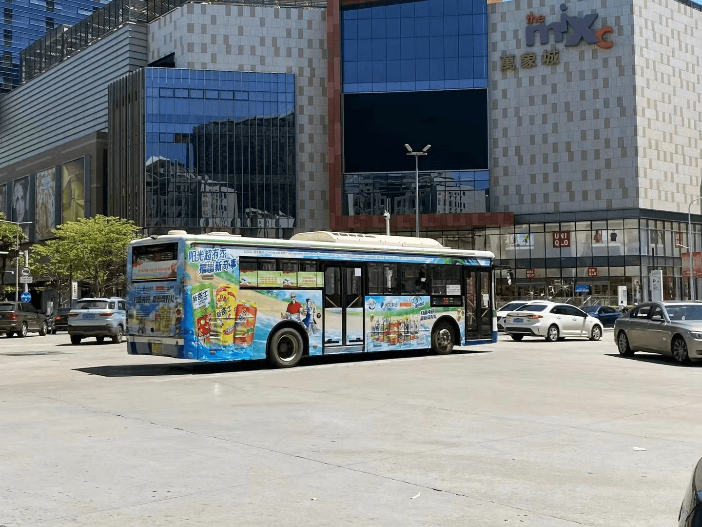 汕頭公交廣告價格多少錢？汕頭巴士車身廣告外車身貼紙線路案例圖