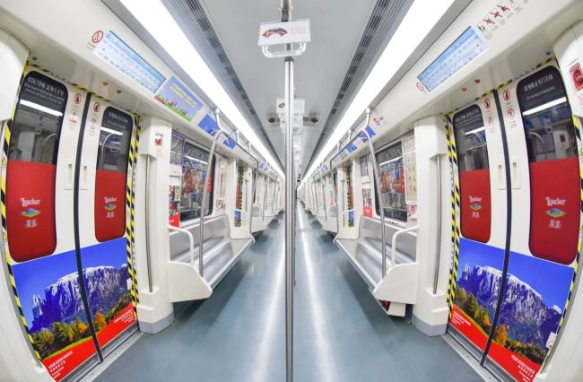 長沙地鐵品牌列車內(nèi)包車貼廣告投放，長沙地鐵車廂廣告價格
