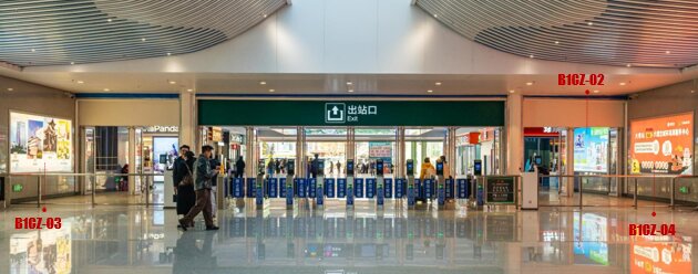 第一戶外傳媒-大理站-架空層出站廳墻面燈箱 