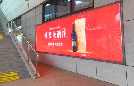 第一戶外傳媒-蒼南站-基本站臺(tái)墻面燈箱