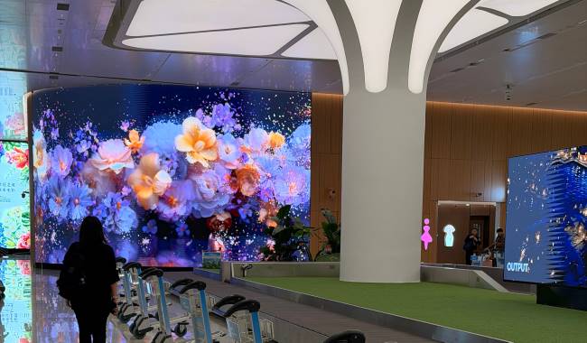 第一戶外傳媒-廣州白云機(jī)場(chǎng)LED大屏廣告